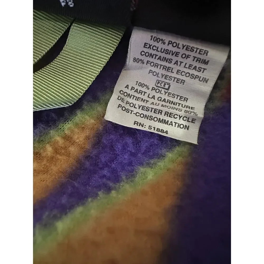 VTG Patagonia Minnehaha Laughing Waters Flame Snap Fleece Kid 12 Small Adult - Picture 13 of 16